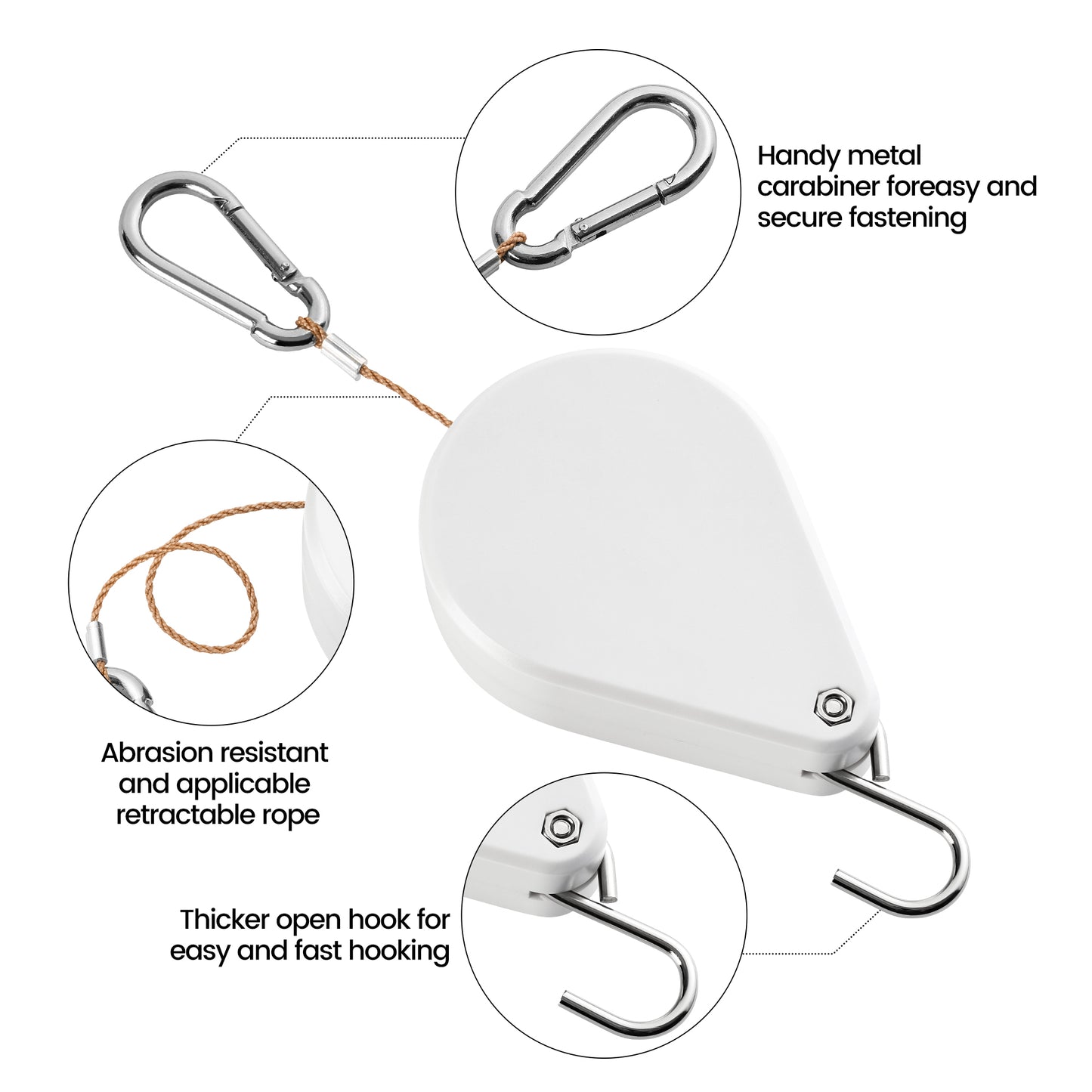 Retractable Plant Hanger 3.0 - Set of 2