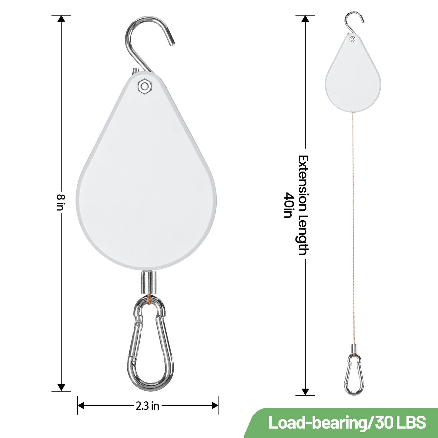 Retractable Plant Hanger 3.0 - Set of 2