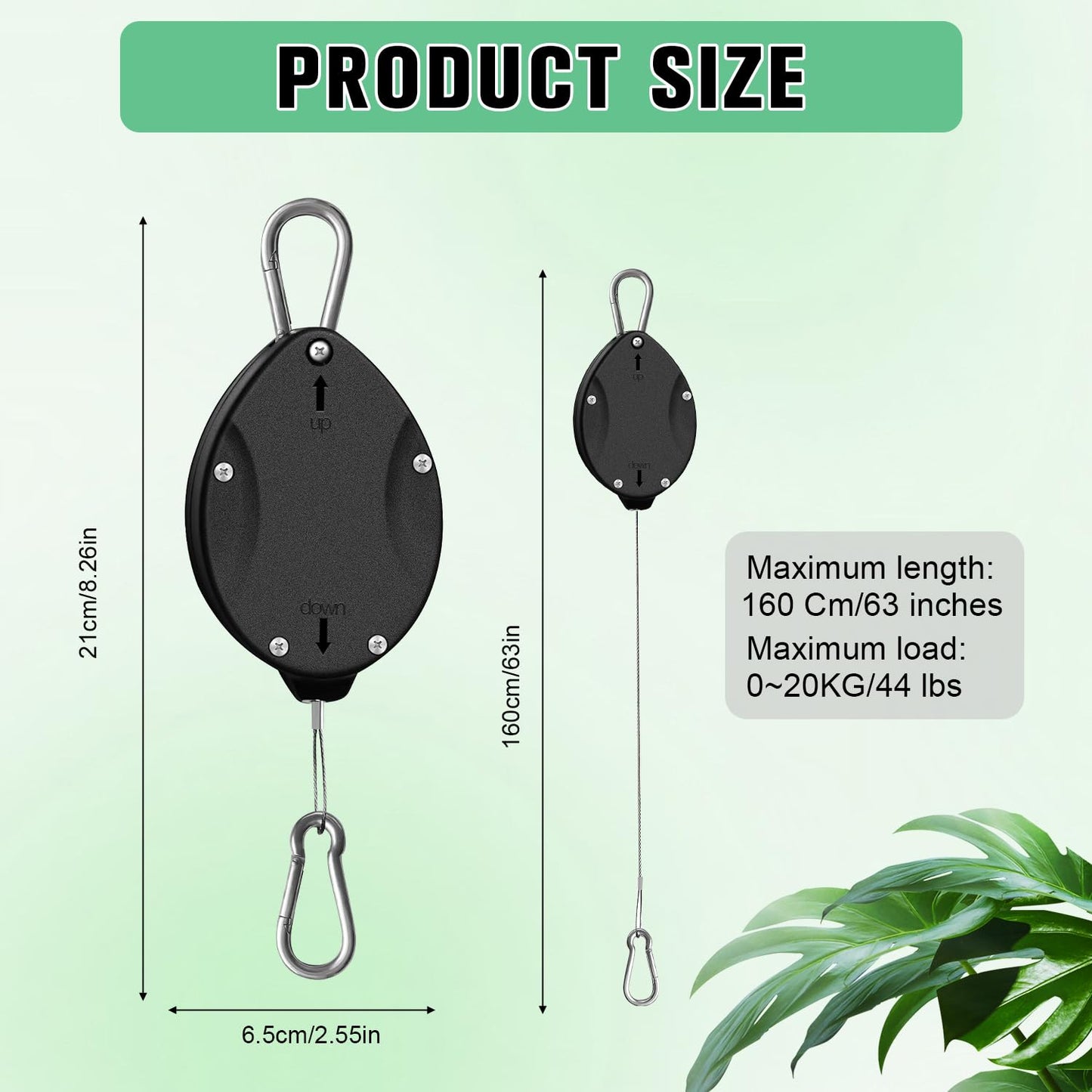 Retractable Plant Hanger 2.0 - Set of 2